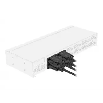 Serijinis kabelis DeLOCK 86605 Juodas 2m RS-232 Sub-D9