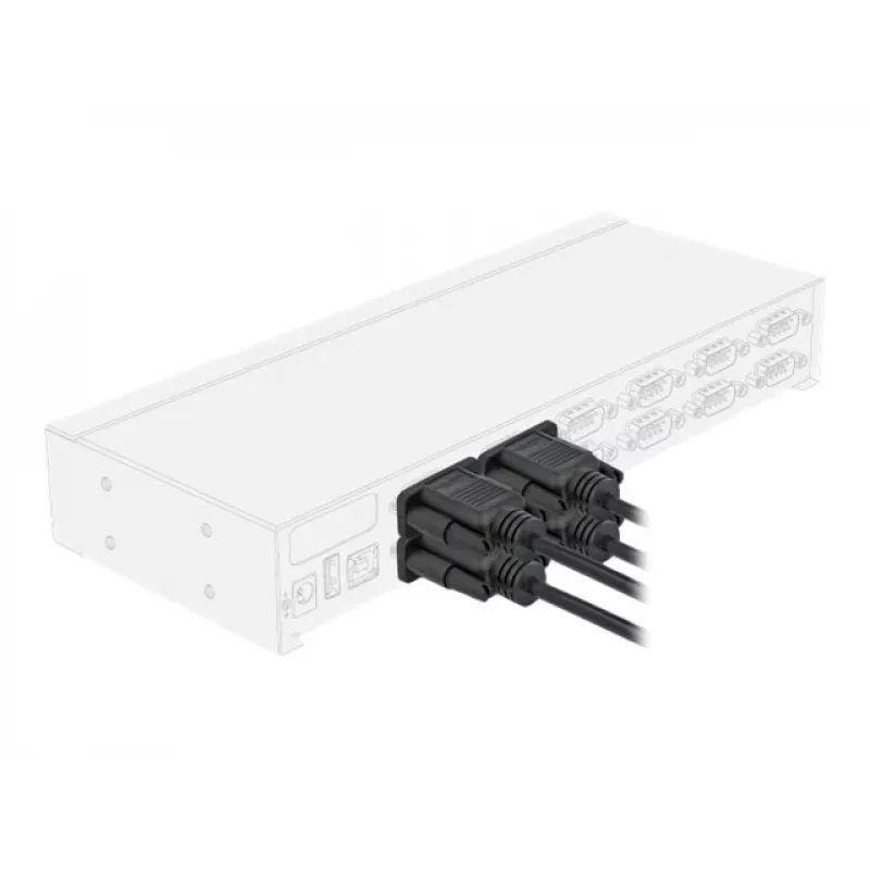Serijinis kabelis DeLOCK 86605 Juodas 2m RS-232 Sub-D9