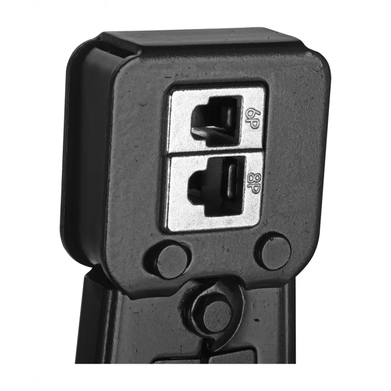 Alantec NI040 crimpimo replės RJ-45, RJ-12, RJ-11 jungtims, plieninė konstrukcija, juodos/mėlynos spalvos