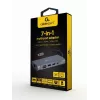Gembird A-CM-COMBO7-01 nešiojamojo kompiuterio dokas / prievadų replikatorius USB 3.2 Gen 1 (3.1 Gen 1) Type-A Pilka