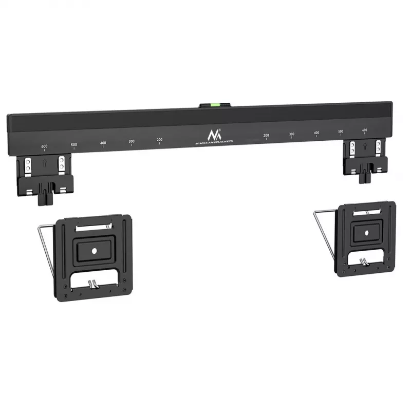 Maclean MC-481 itin plokščias TV laikiklis sienai, 37-80 col., iki 75 kg, VESA 600x400