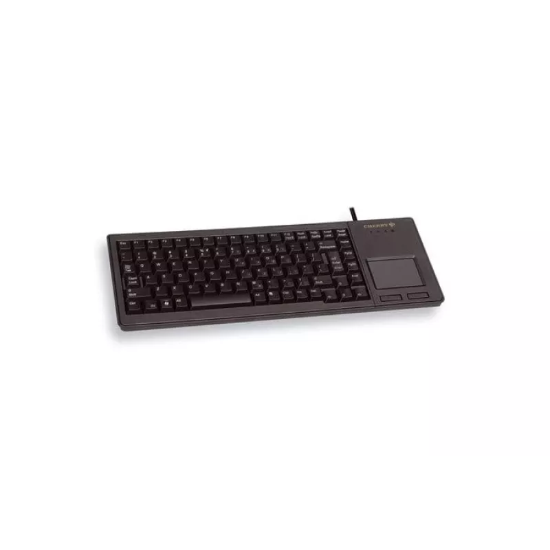 CHERRY XS Touchpad klaviatūra su jutikliniu kilimėliu, universali USB, QWERTY JAV anglų, juoda