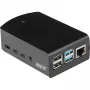 JOY-IT RPI CASE ALU06 – korpusas, skirtas Raspberry Pi 4, aliuminis, juodas (RB-ALUCASEP4+06)