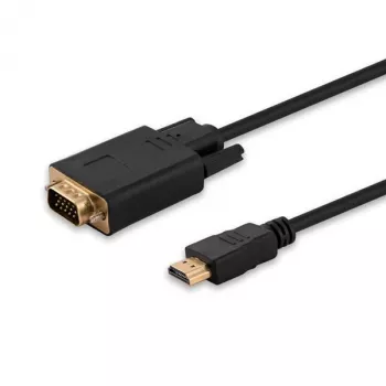 Savio CL-103 vaizdo kabelio adapteris 1.8 m HDMI A tipas (standartinis) VGA (D-Sub) juodas