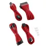 CableMod PRO ModMesh 12VHPWR kabelio prailginimo rinkinys — raudonas