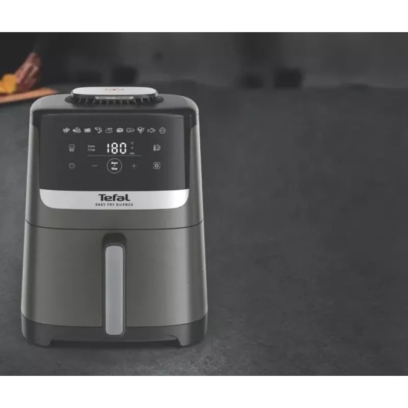 Tefal Easy Fry Silence EY551HE0 oro gruzdintuvė 5 L juoda, pilka, nerūdijantis plienas