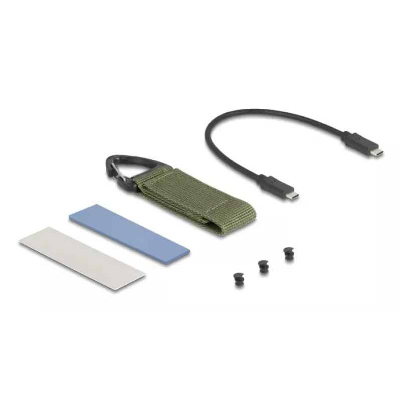 SSD korpusas DeLOCK 42033 pilkas M.2 PCI Express 40 Gbit/s