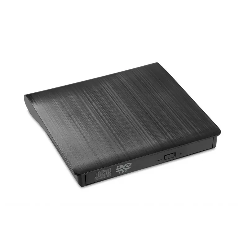 Išorinis DVD-ROM optinis įrenginys IBOX IED02, USB 3.2 Gen 1, DVD-ROM (8x) / CD-ROM (24x), juodas