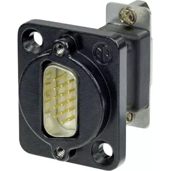 Neutrik D-SUB adapteris D-SUB kištukas 15 kontaktų - D-SUB lizdas 15 kontaktų NADB15MF-B 1 vnt.