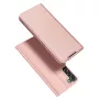 Dux Ducis Skin Pro dėklas su užsegimu ir laikikliu Samsung Galaxy S22+ (S22 Plus) rožinis