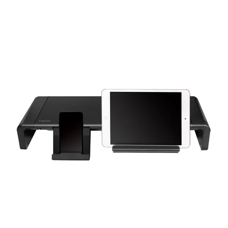 Ergonominis monitoriaus stovas ant stalo, reguliuojamas plotis, iki 25 kg