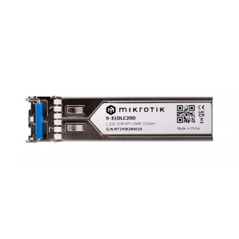 MikroTik S-31DLC20D SFP modulis 1310 nm 1250 Mbit/s 20 km LC