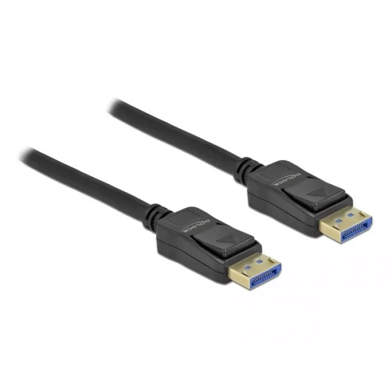 Delock DisplayPort kabelis DisplayPort (M) į DisplayPort (M) DisplayPort 2.0 3,0 m Palaiko 10K 60 Hz (10 240 × 4320) Juoda (80263)