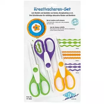 Žirklių rinkinys WEDO 77 1933 raštinės/darbų žirklės Universalios tiesios 160 mm, 3 vnt., įvairiaspalvės