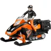 Bruder Sniego motociklas su vairuotoju