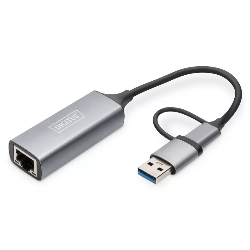 USB Type-C Gigabit Ethernet Adapterius Digitus DN-3028