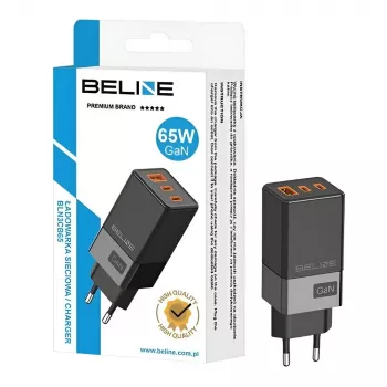 Beline BELI02750 65W GaN įkroviklis su 2×USB-C ir 1×USB-A