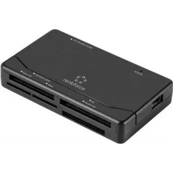 Renkforce RF-PCR-150 išorinis USB 2.0 kortelių skaitytuvas, juodas (RF-5152720)