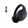 Razer Barracuda X Chroma belaidės ausinės ant ausų juodos