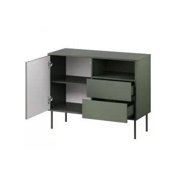 1D2S TRESSE komoda 100x40x75 matinis žalias