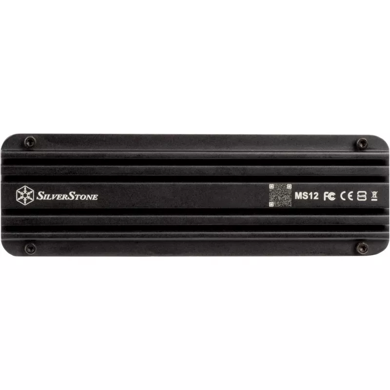 Išorinis SSD korpusas Silverstone MS12 Black M.2