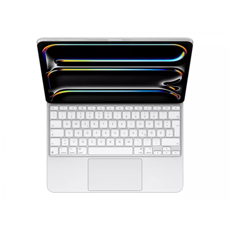 Apple Magic Keyboard iPad Pro 13 colių M4 Baltas Vokiškas QWERTZ su Trackpad