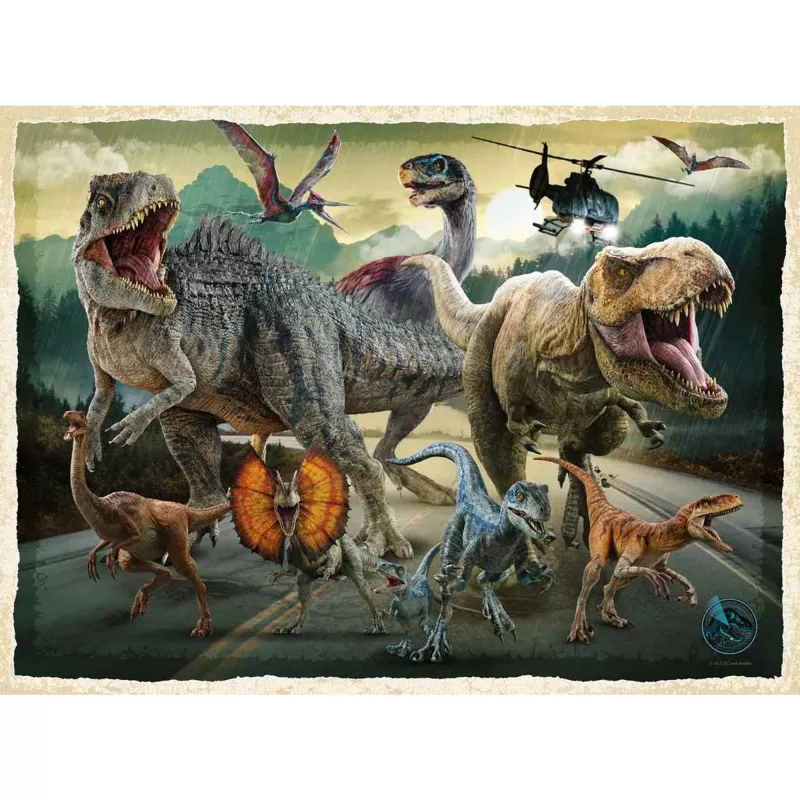 Vaikų dėlionė Ravensburger Jurassic World Life Finds a Way – 200 dalių