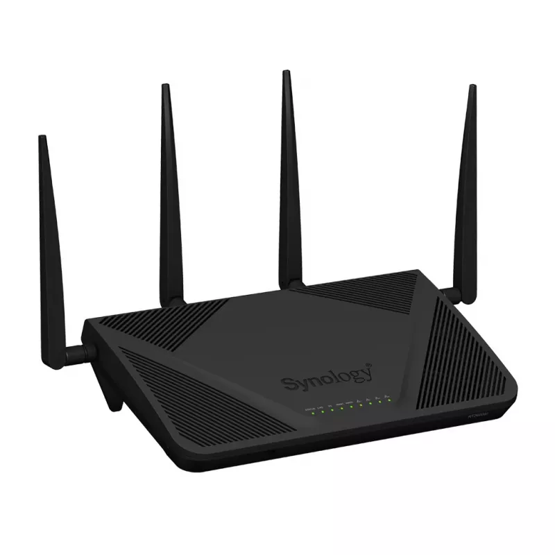 Synology RT2600AC belaidis maršrutizatorius Gigabit Ethernet dviejų juostų (2,4 GHz / 5 GHz) Juodas