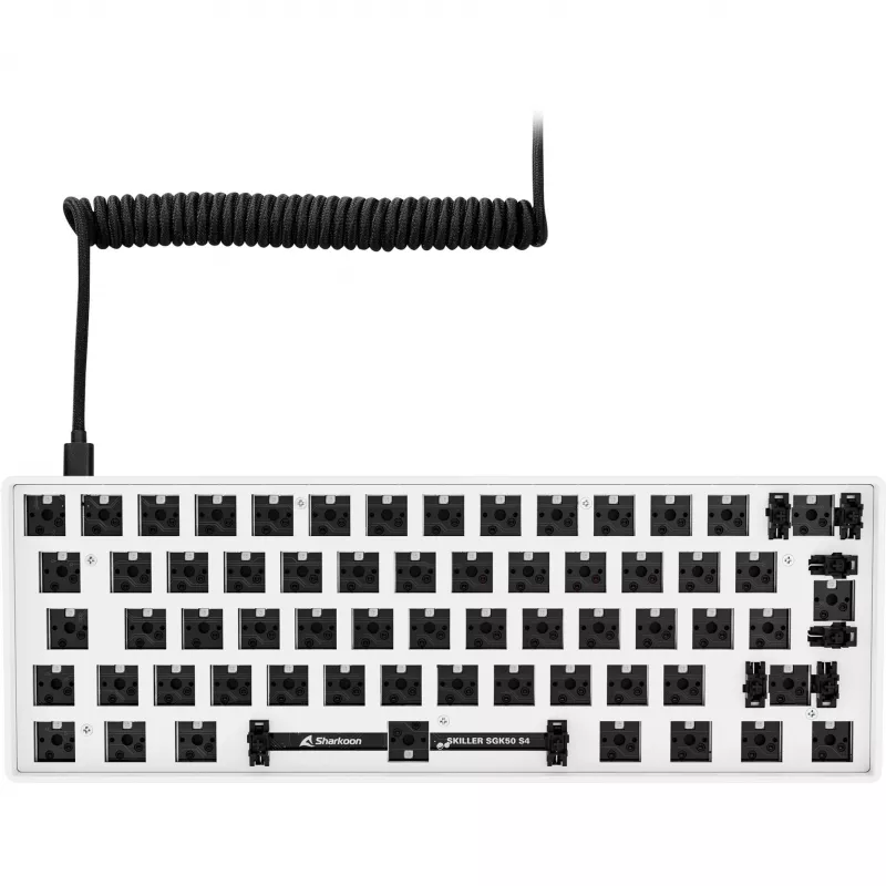 Sharkoon Skiller SGK50 S4 Barebone žaidimų klaviatūra USB balta