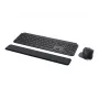 Logitech MX Keys Combo verslui – belaidė klaviatūra ir pelė su foniniu apšvietimu, QWERTY GB, grafito spalvos