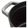 Staub 40509-312-0 puodas 5,25 L Apvalus Graphite, Pilka