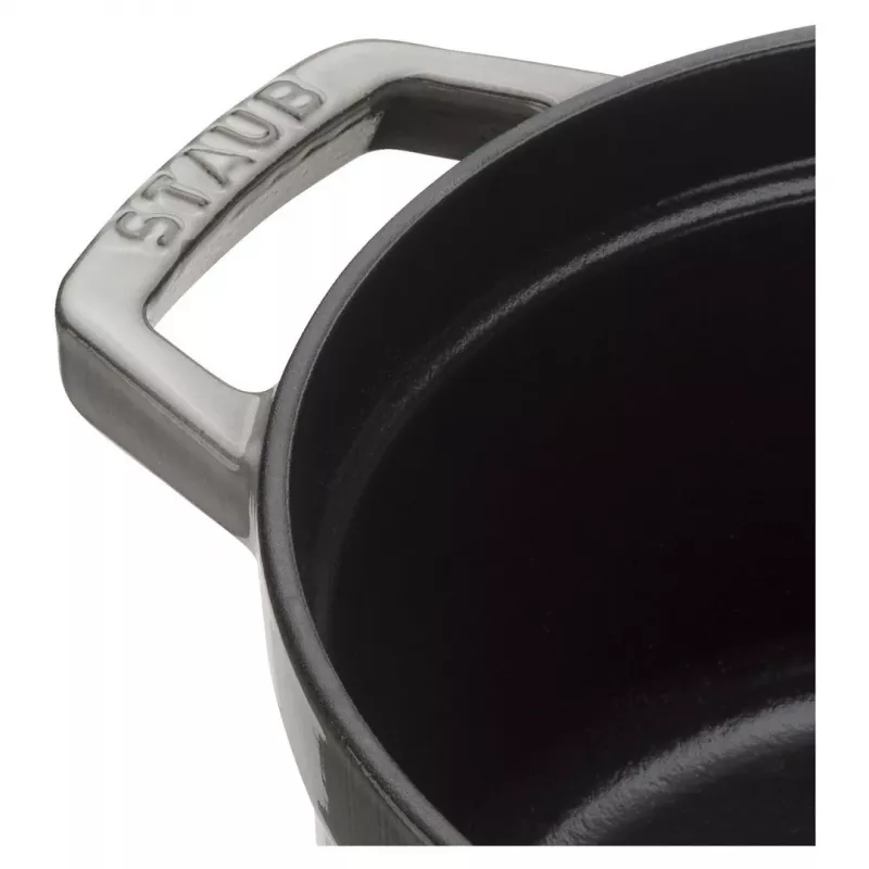 Staub 40509-312-0 puodas 5,25 L Apvalus Graphite, Pilka