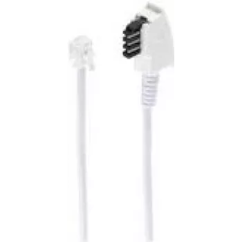 Telefono laidas ShiverPeaks BS70050-W 10 m TAE F RJ-11