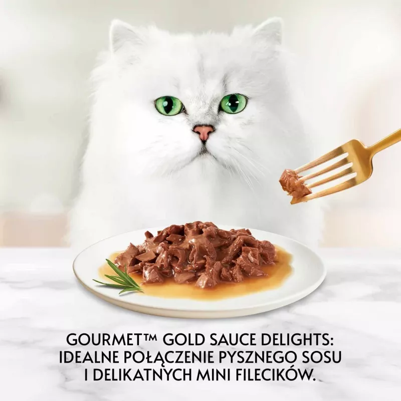 GOURMET Gold Sauce Delight Jautiena – šlapias kačių ėdalas – 85 g