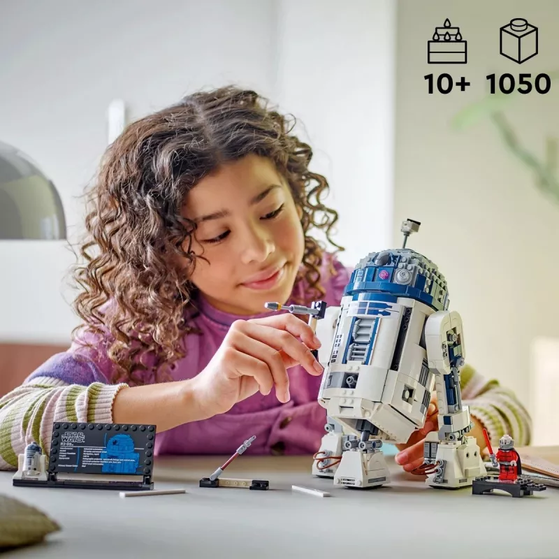 LEGO statomas droidas R2-D2 rinkinys 75379 – 1 050 detalių, 10+ metų, 160×110×240 mm, 0,24 kg