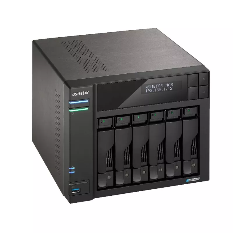 Asustor LOCKERSTOR 6 NAS stalinis kompiuteris Intel® Celeron® N5105 8 GB DDR4 HDD ADM juodas