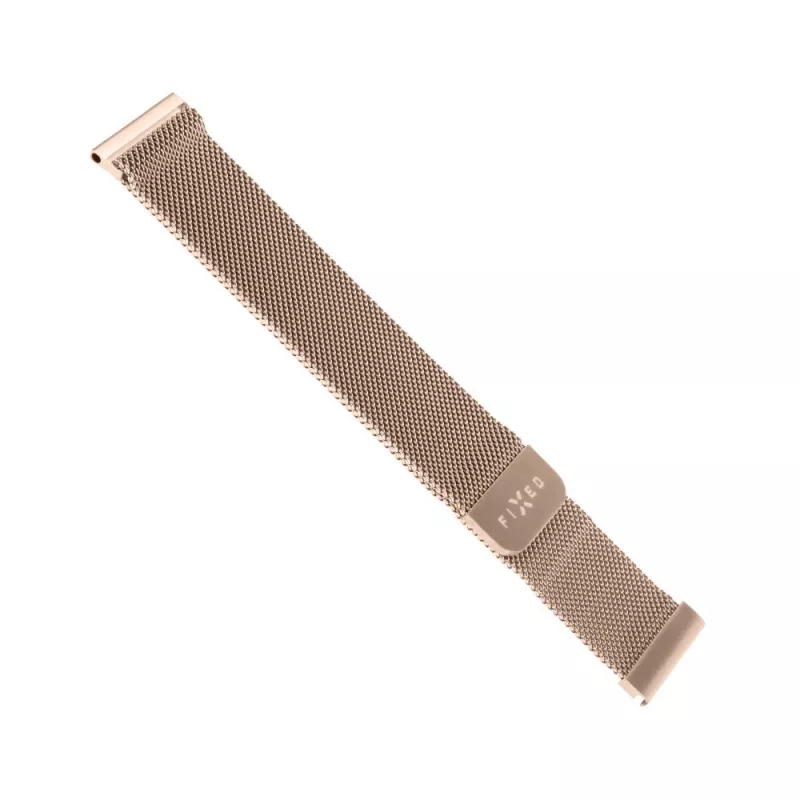 Laikrodžio apyrankė FIXED Mesh Strap Fixed 18 mm Nerūdijančio plieno Auksinė Greitas atsegimas