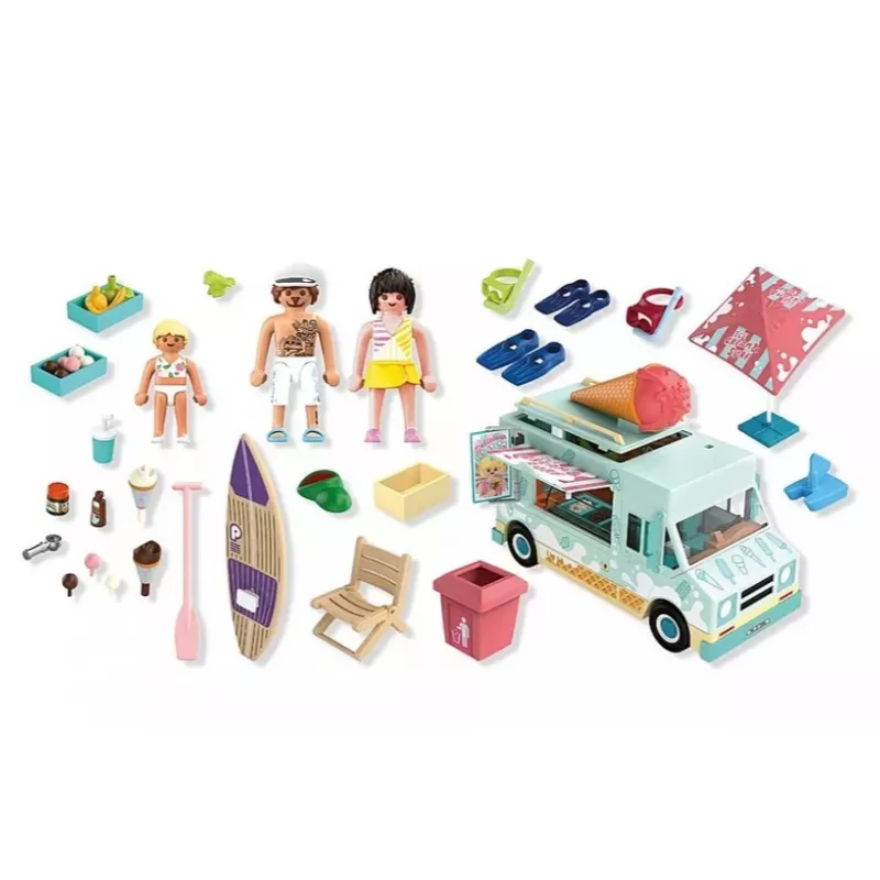 PLAYMOBIL Ledų furgonėlis ir banglenčių parduotuvėlė 71904 su figūrėlėmis