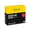 INTENSO DVD+R 4.7GB 16x Spausdinami 10 vnt. Plonas dėklas, 120 mm