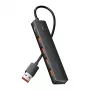 USB 3.2 Gen 2 5-in-1 Multiport Hub Vention CHOBB — 5 prievadai (4× USB 3.2 Gen 2 Type-A, 1× USB 3.2 Gen 1 Type-A), 0,15 m, ABS, juoda