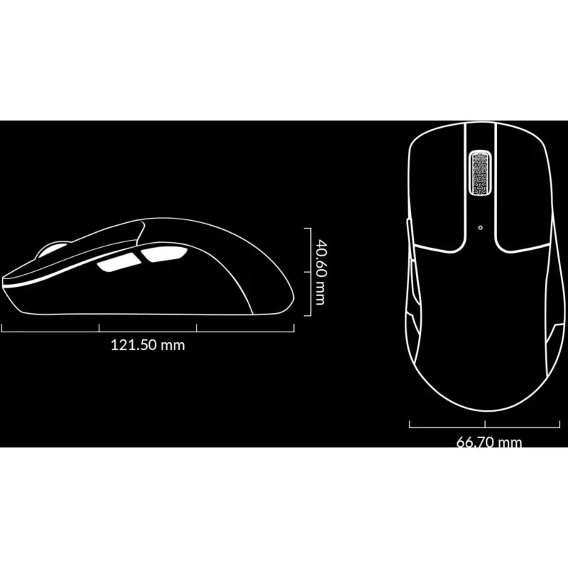 Belaidė pelė Keychron M2-A1 RF / Bluetooth / USB Type-C