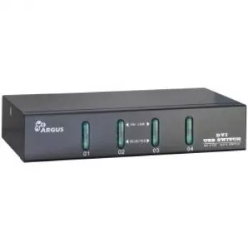 Inter-Tech Argus KVM-AS-41DA – KVM / garso jungiklis – 4× KVM / garsas – stalinis (88887201)