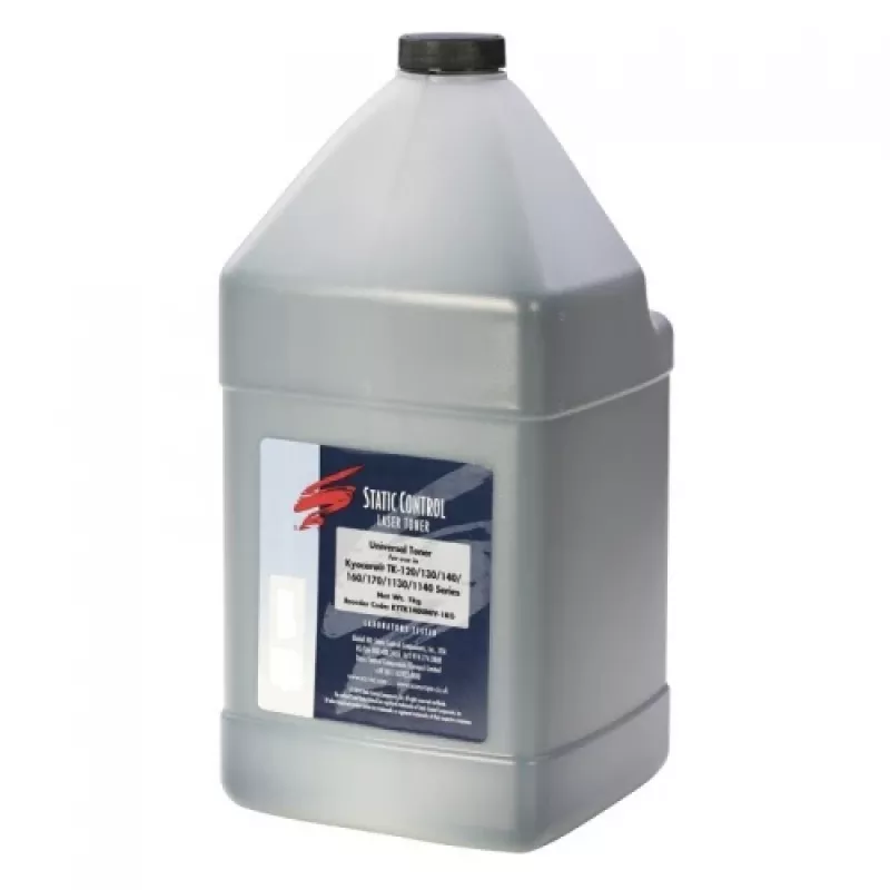 Static Control tonero milteliai Kyocera kasetėms TK-18/TK-130/TK-140/TK-160, 1 kg, juodi