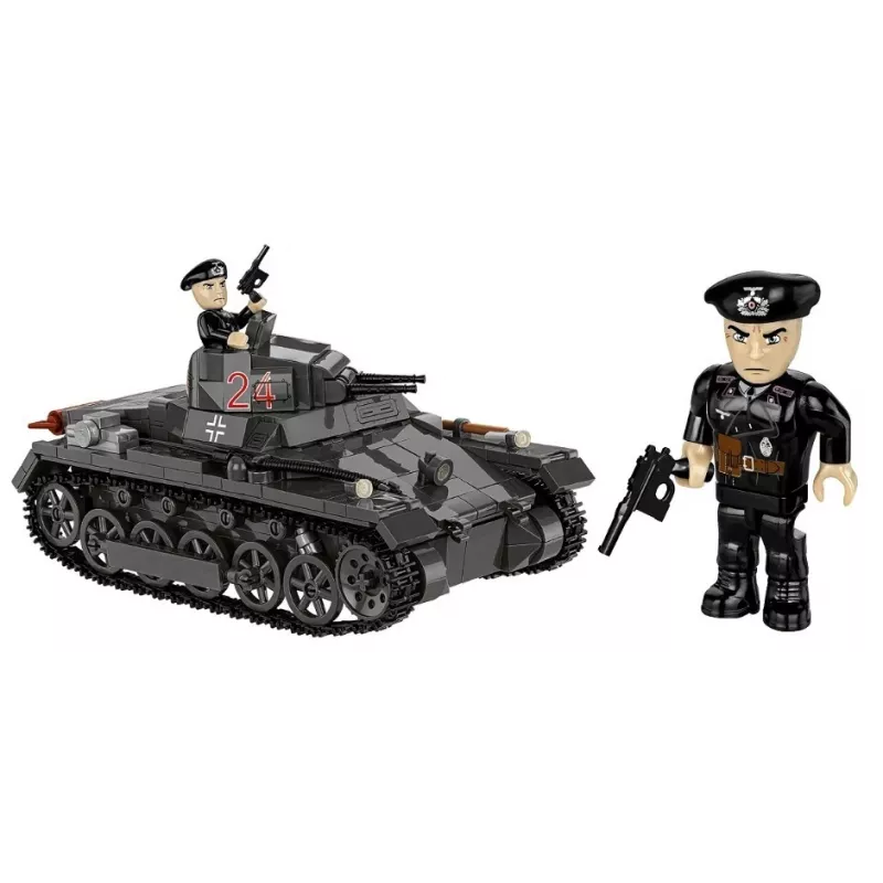 Konstruktorius Cobi Panzer I Ausf. B – 654 detalės, detalus tanko modelis