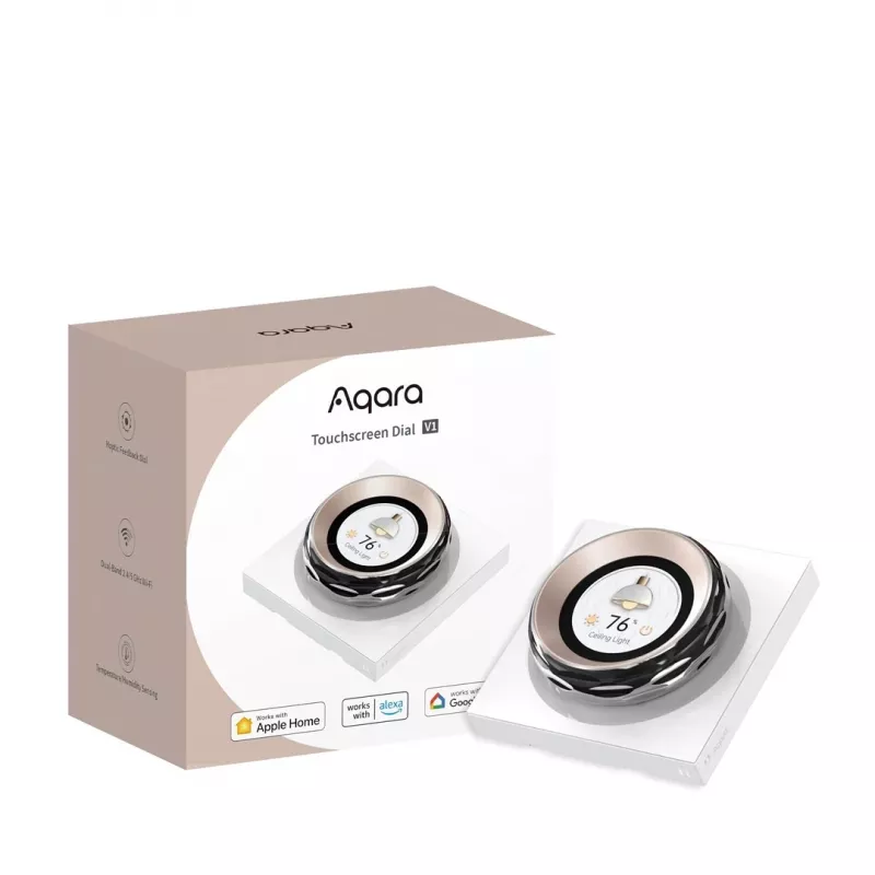 AQARA Touchscreen Dial V1 (DS-K01D) – bespalvis jungiklis su ekranu