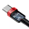 Baseus Cafule PD2.0 100W greito įkrovimo USB-C laidas (20V 5A) 2m Raudonas+Juodas