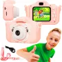 Vaikiškas skaitmeninis fotoaparatas Extralink H28 SINGLE PINK – rožinis/baltas, nuo 3 metų