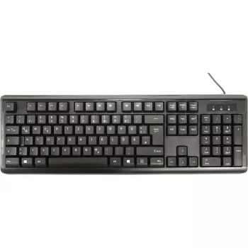 Inter-Tech AC KB-102DE stalinė klaviatūra USB juoda 1000dpi 105 mygtukai laidinė (88884138)