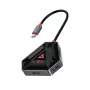 USB-C šakotuvas SBOX HEXAGON 6-in-1 su HDMI ir Ethernet, Type-C, baltas
