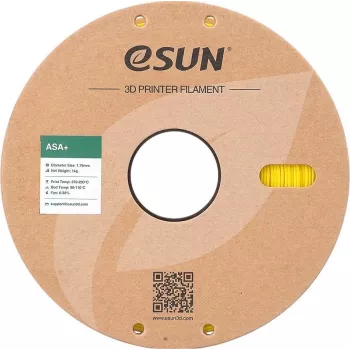 ESUN ASA 3D spausdinimo filamentas 1,75mm GELTONA 1kg (popierinė ritė)